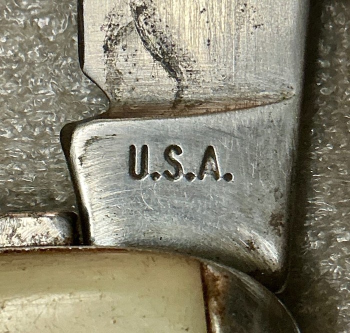 The Main Blade Front Tang Stamp.