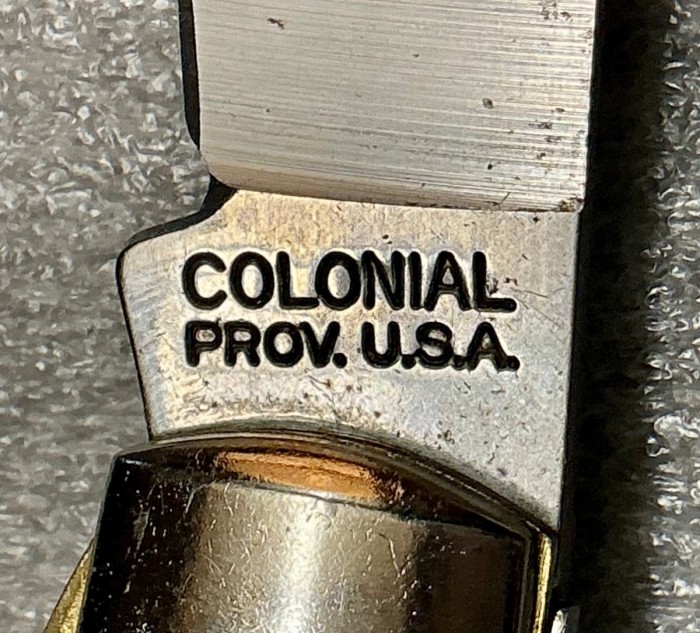 The Main Blade Front Tang Stamp.