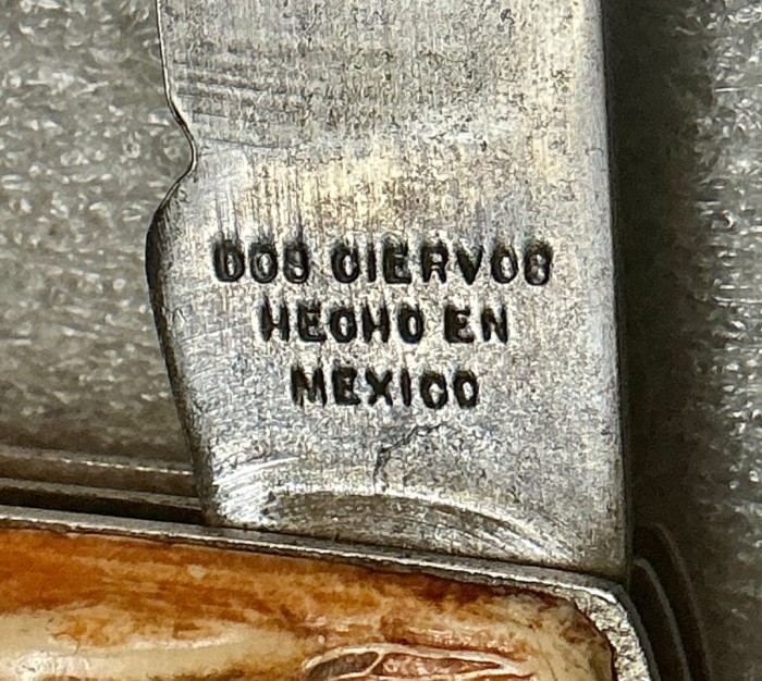 The Main Blade Front Tang Stamp.