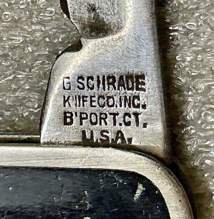 The Main Blade Front Tang Stamp.