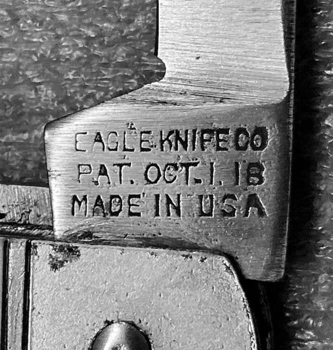 The Secondary Blade Front Tang Stamp.