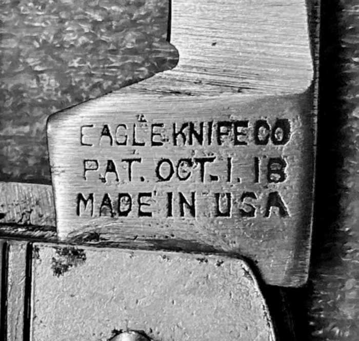 The Secondary Blade Front Tang Stamp.