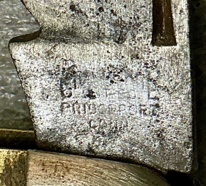 The Main Blade Front Tang Stamp.