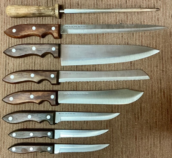 Picture #1. - Cordon Bleu.<br />There Is Also A Cleaver Included In This Set.<br />It Is Posted Under The “How about a Cleavers and Chef Knife picture thread?” Topic Or Thread.
