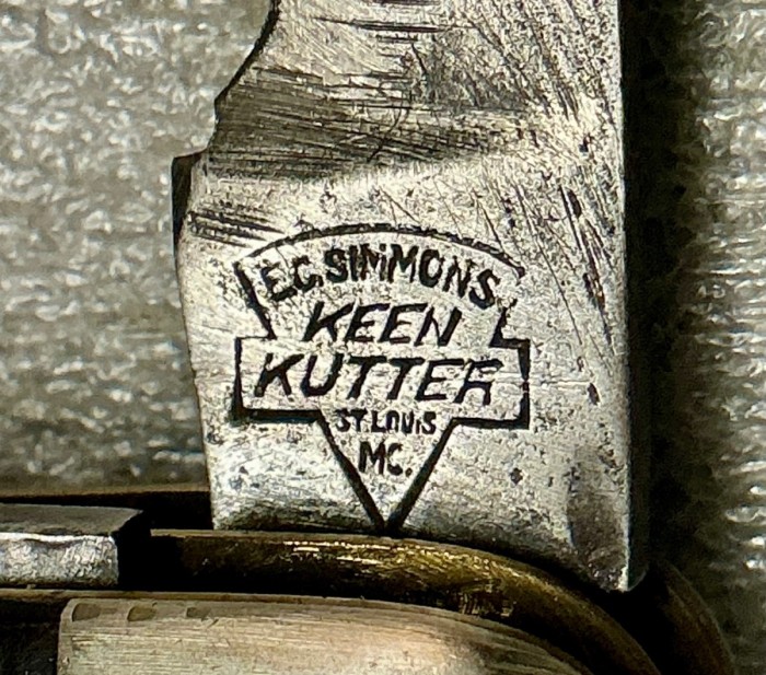 The Main Blade Front Tang Stamp.
