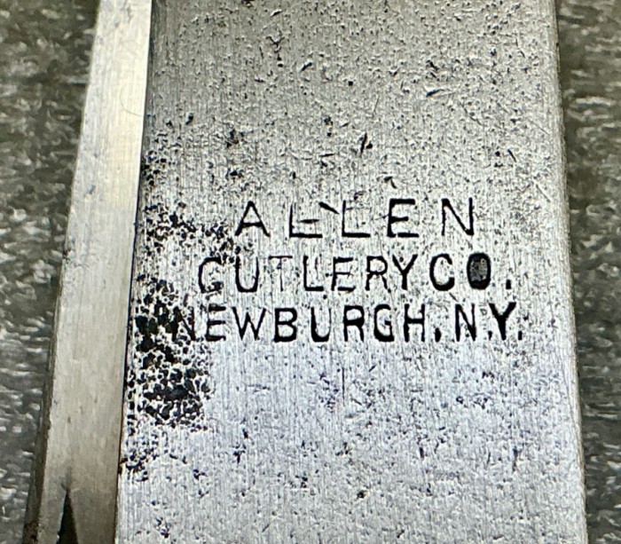 The Manufacturer Handle Stamp.