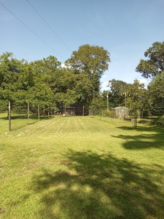 Finished fence around the 30x80  garden spot before disking.