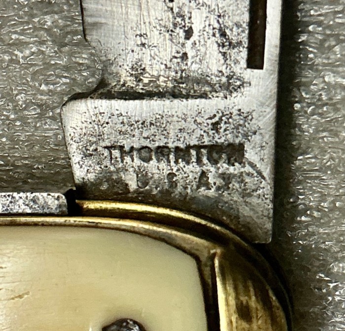 The Main Blade Front Tang Stamp.