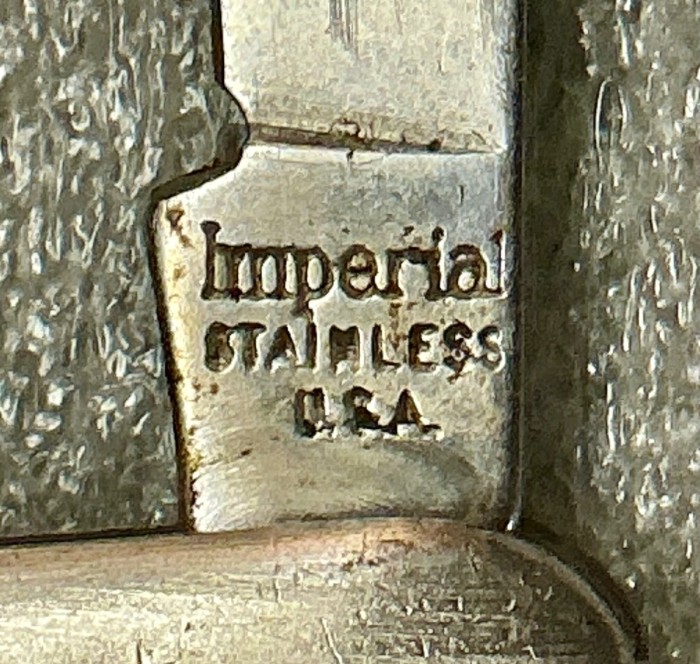 The Main Blade Front Tang Stamp.