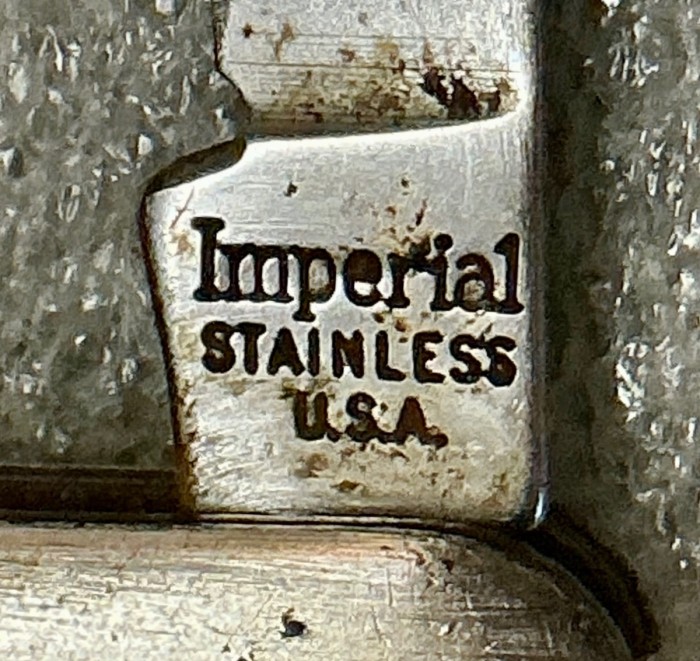 The Secondary Blade Front Tang Stamp.