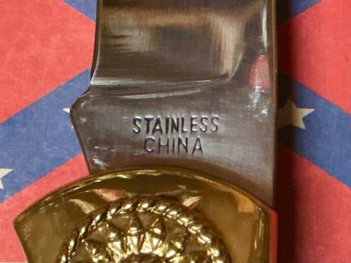 The Main Blade Front Tang Stamp.