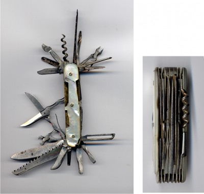 Unidentified multiblade knife