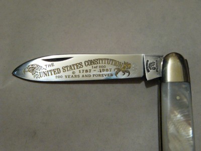 Constitution blade etch #007