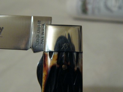 GEC Grizzly Bone #18 bolster etch