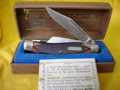 This is the same knife made by Schrade - back of main blade is stamped "8OT" Hinged Box.