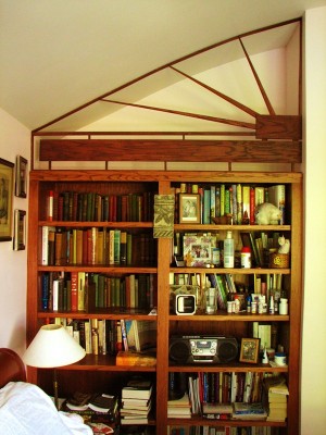Bookcase with all the trimmings.