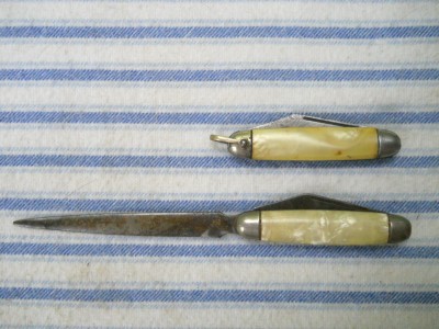 Imperial-Hammer Brand shell (5 and 1 qurter inch) ''Topsy'' Letter Opener Knives.JPG