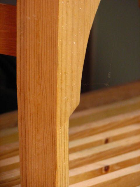 I &quot;fourty fived&quot; the brace edge to the leg edge.