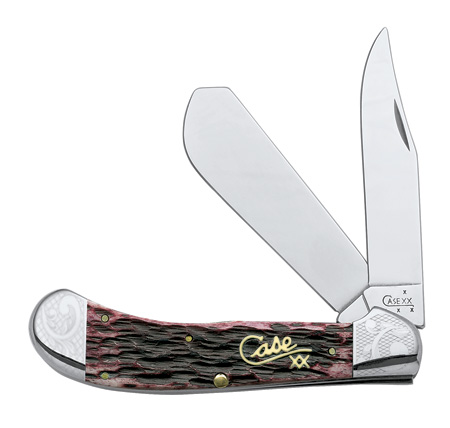 Case large saddlehorn, scrolled bolsters