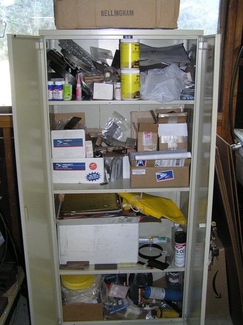 Some storage. Boy, I need to clean that out and put the chemicals in there.