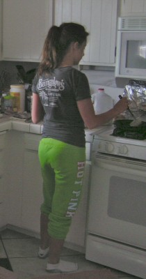 This is Cali She is Ellies sixteen year old sister. Figured Ken would like those Hot Pink sweats.