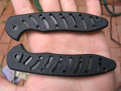 micarta scales under stock scales